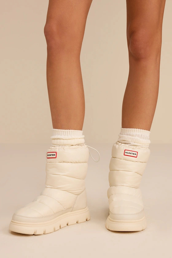 Maribel Ivory Waterproof Insulated Puffer Mid-Calf Boots | Lulus