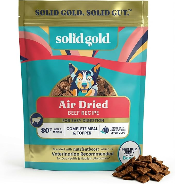 Solid Gold Air Dried Dog Food Toppers for Dry Food - Healthy Dog Treats w/Real Beef & Superfoods ... | Amazon (US)