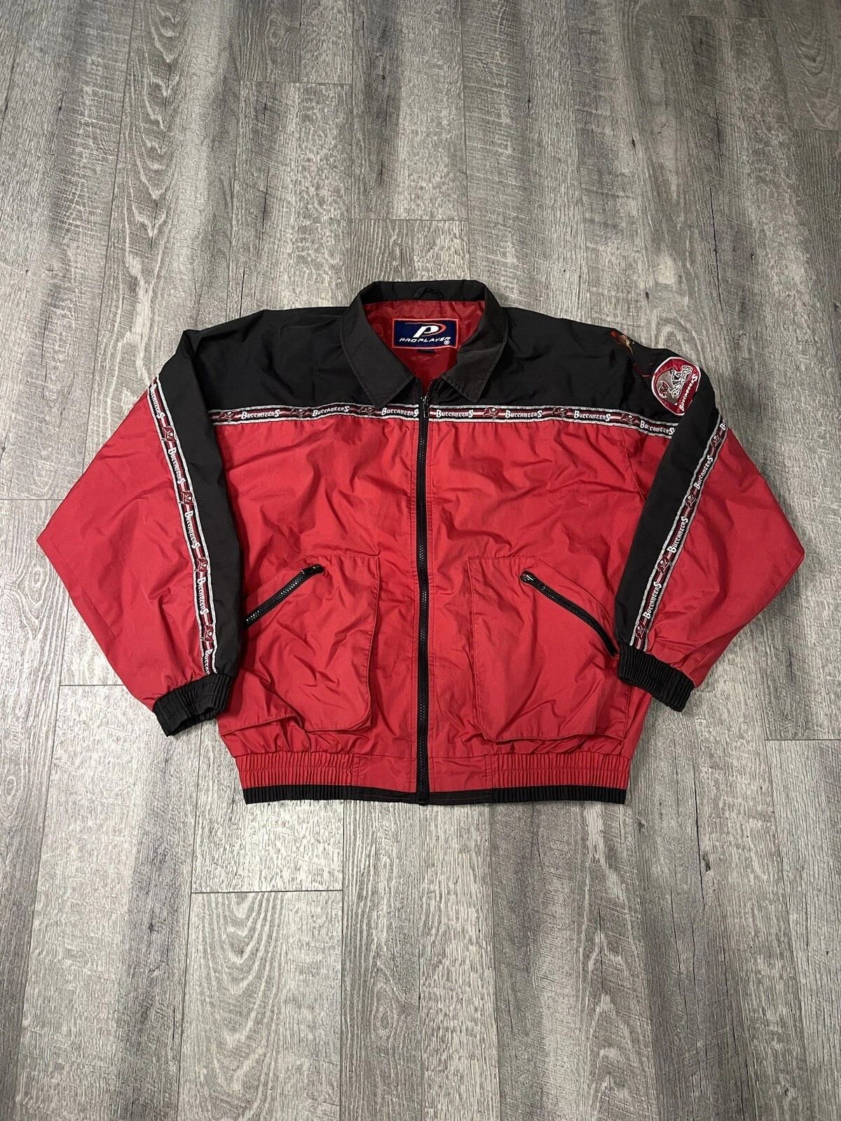 Vintage Tampa Bay Buccaneers Pro Player Full Zip Jacket Men’s Large Windbreaker | eBay US