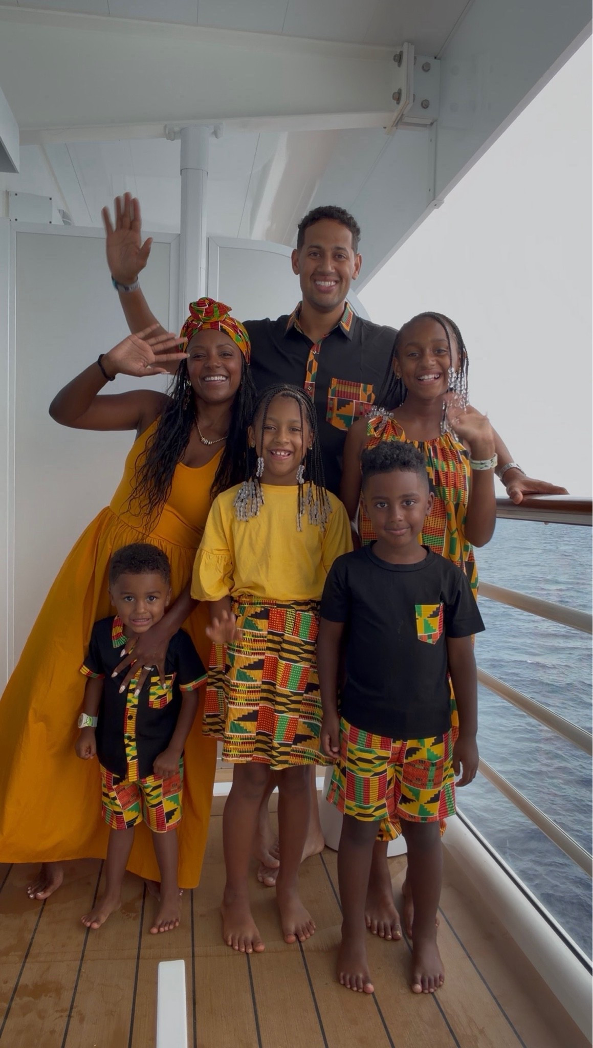 African attire for our dinner experience!l at Pride Lands: Festival of the Lion Ling on the Disney Destiny!

#LTKTravel #LTKKids #LTKootd