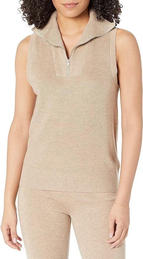 The Drop Women's Tenley Sleeveless Half Zip Sweater | Amazon (US)