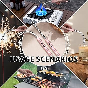 2 PCS Electric Lighter, Candle Lighter Arc Windproof Flame-Less with 360° Flexible Neck & LED Po... | Amazon (US)