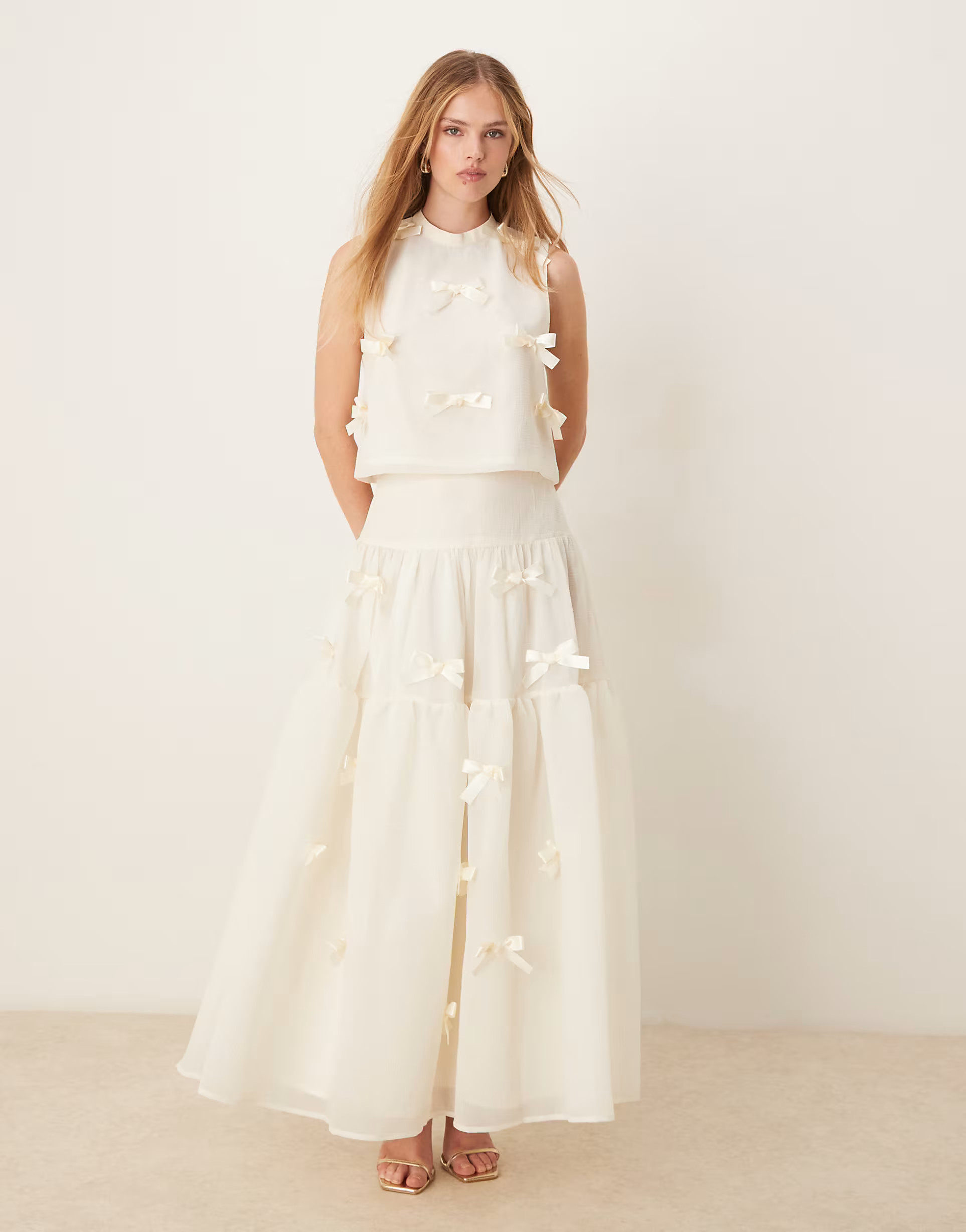 Sister Jane x ASOS bow top in white | ASOS (Global)