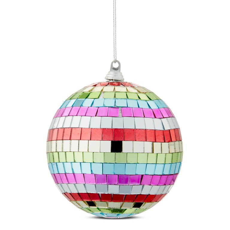 Multi Color Disco Ball Hanging Ornament, 4 inch - Walmart.com | Walmart (US)