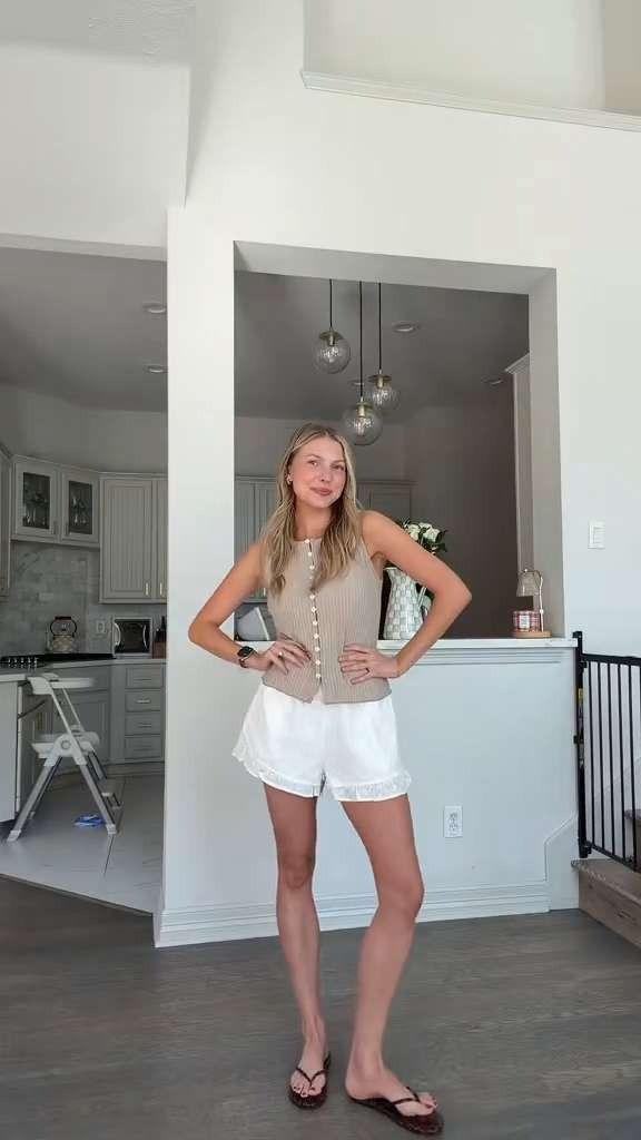 Follow for more nursing friendly mom outfit inspo! Wearing S in tank + M in shorts 

 #LTKootd #LTKmomlife