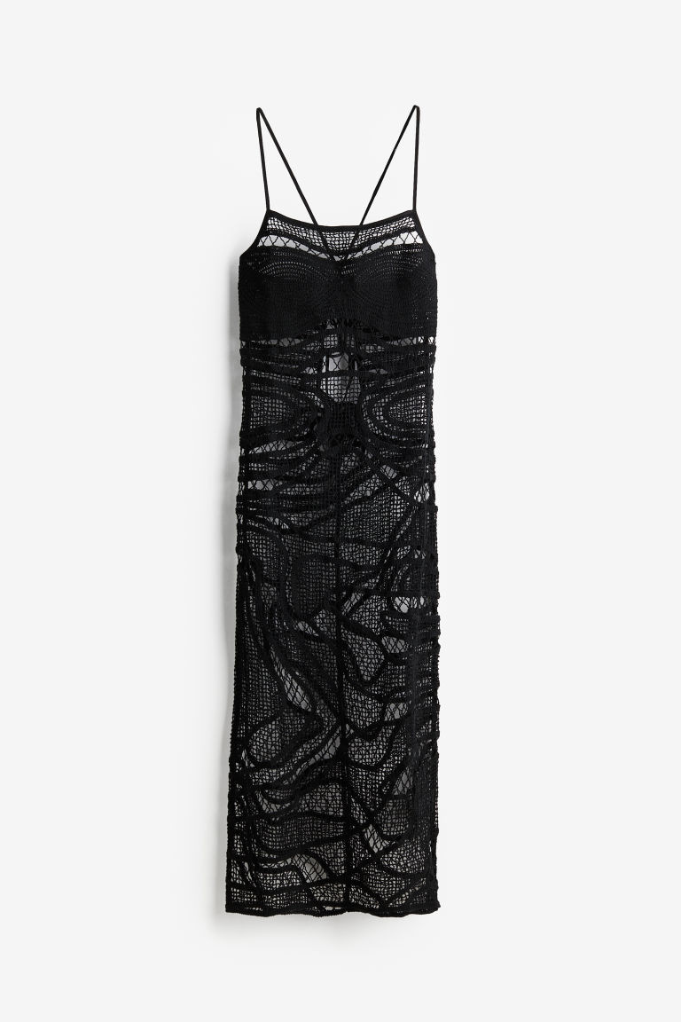 Tie-detail Crochet-look Dress | H&M (US + CA)