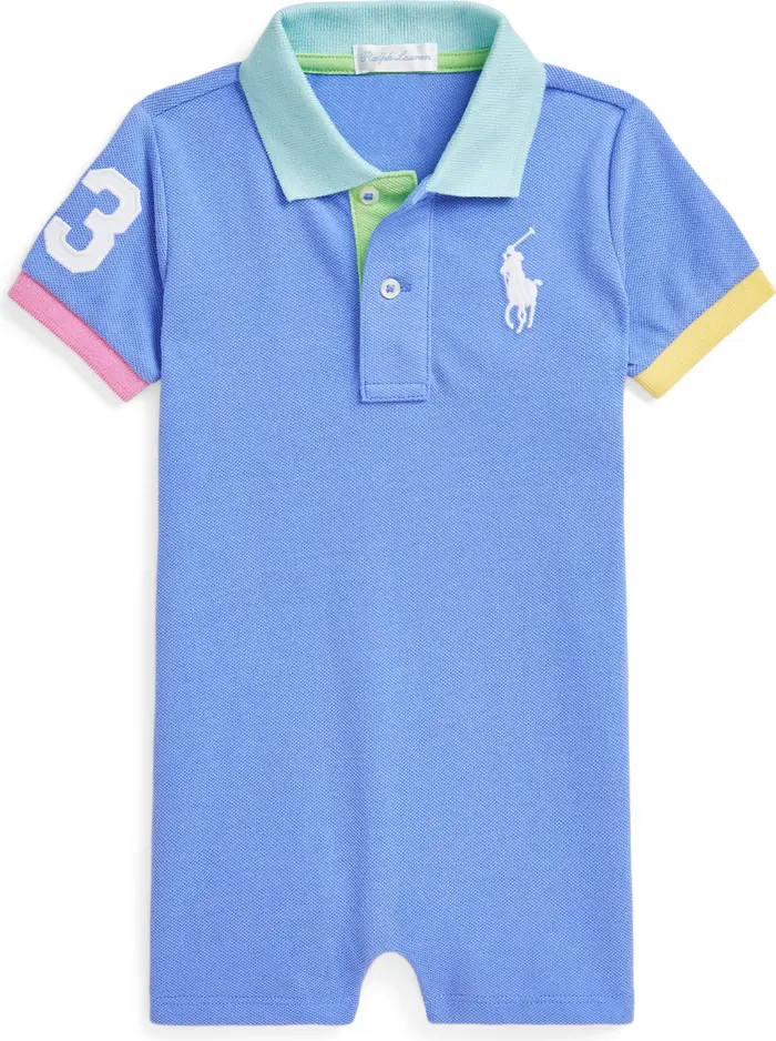 Mesh Polo Romper | Nordstrom