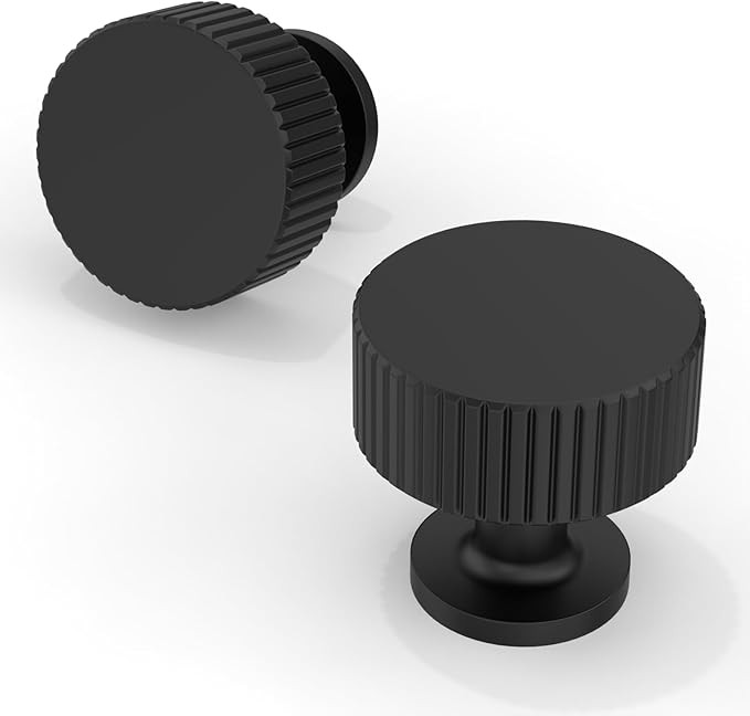 10 Pack Matte Black Kitchen Cabinet Knobs Cabinet Pulls Drawer Knobs Cabinet Hardware Zinc Knobs ... | Amazon (US)
