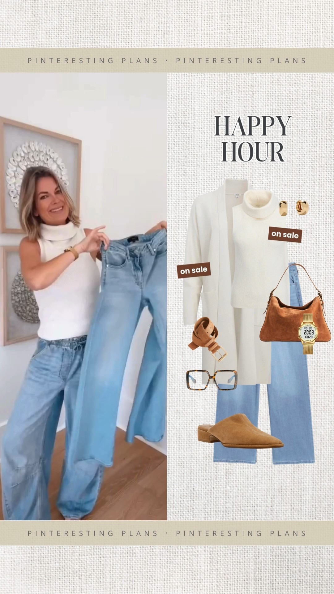 I am 5’11” wearing 27x34 in the wide leg jeans and small tall in the baggy jeans. Small tops ON SALE. Shoes true to size. Lip shade is “toasted”.

#LTKSaleAlert #LTKootd #LTKOver40