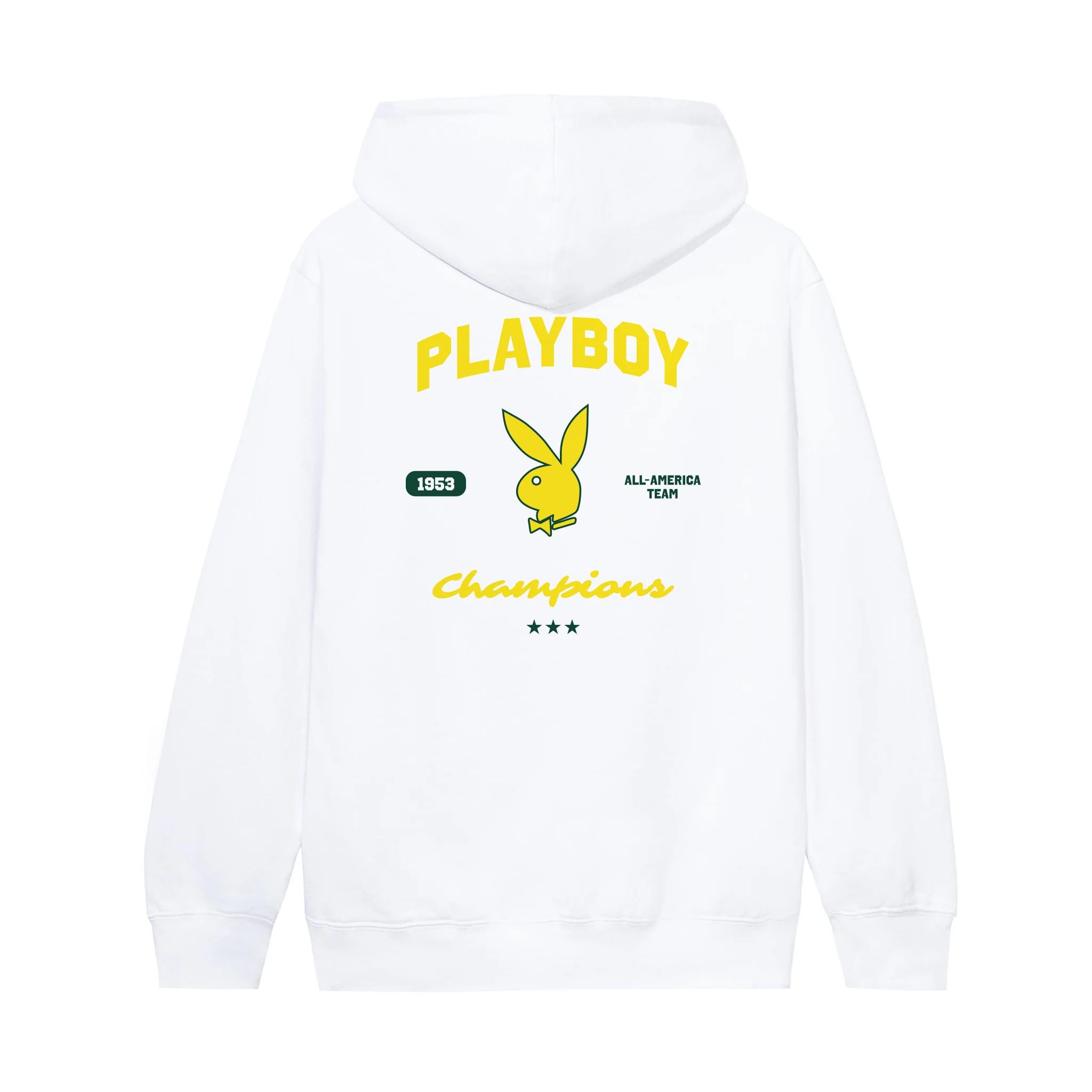 Playboy All-America Team Hoodie, Yellow/Green | Playboy