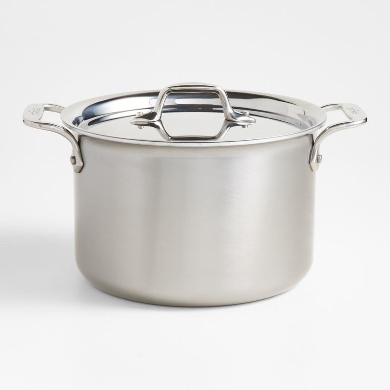 All-Clad D3 Curated 3-ply Stainless Steel 5.5-Qt. Stockpot + Reviews | Crate & Barrel | Crate & Barrel