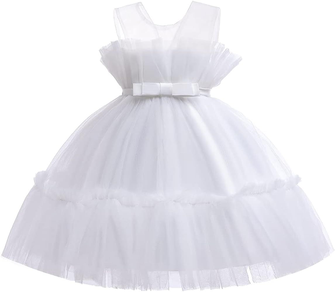 6M-9T Infant Baby Girls Ruffle Ball Gown Party Pageant Lace Dresses | Amazon (US)
