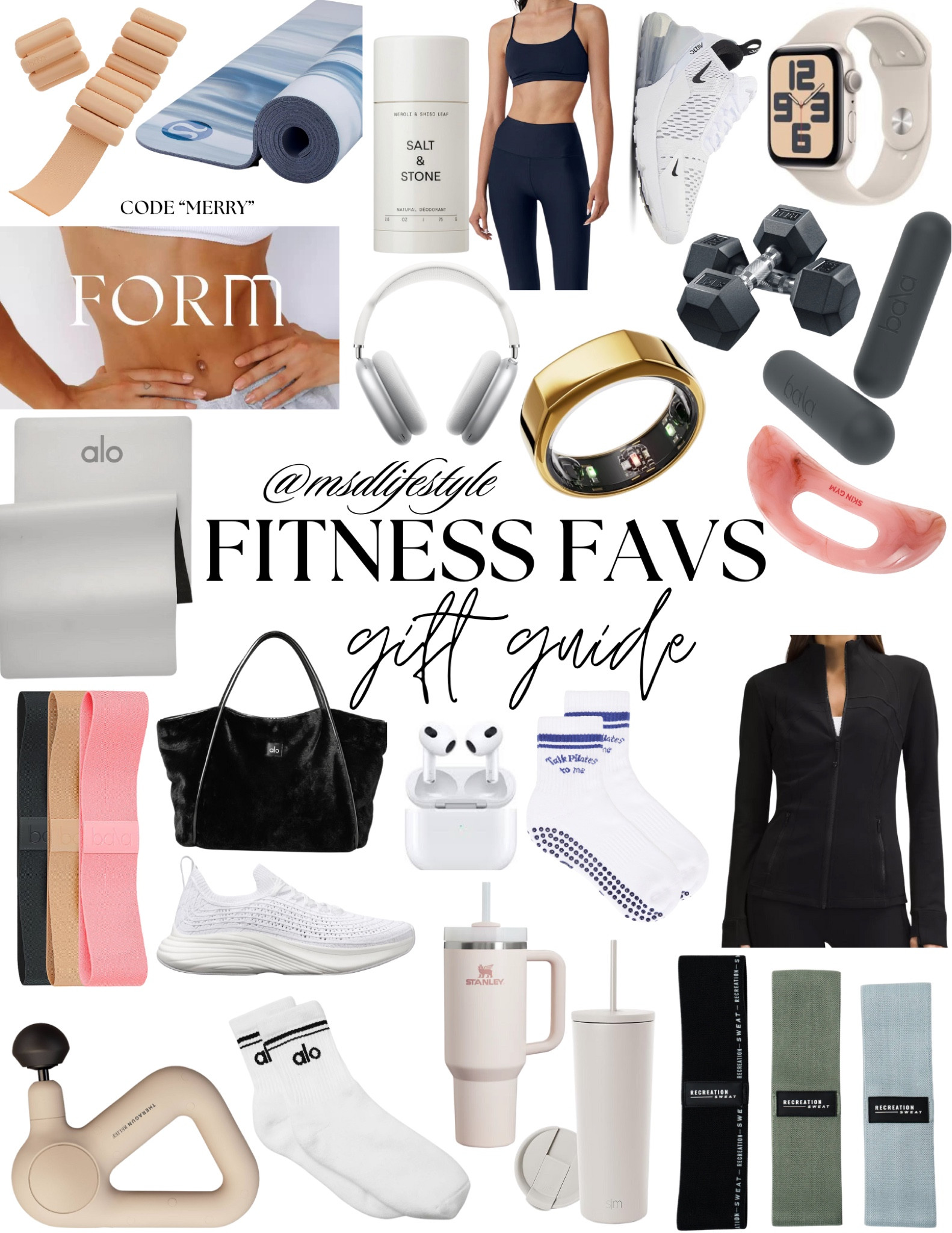 Favorite fitness finds! The ultimate gym girly gift guide! 

Gifts for her, gift guide, fitness favs, wellness, active, fitness gift guide 

#LTKfitness #LTKover40 #LTKActive