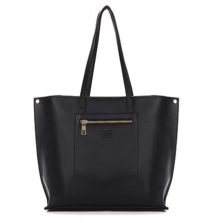 COOFIT Tote Bags for Women Pu Leather Tote Purses Black HandbagsTote Work Bag | Amazon (US)