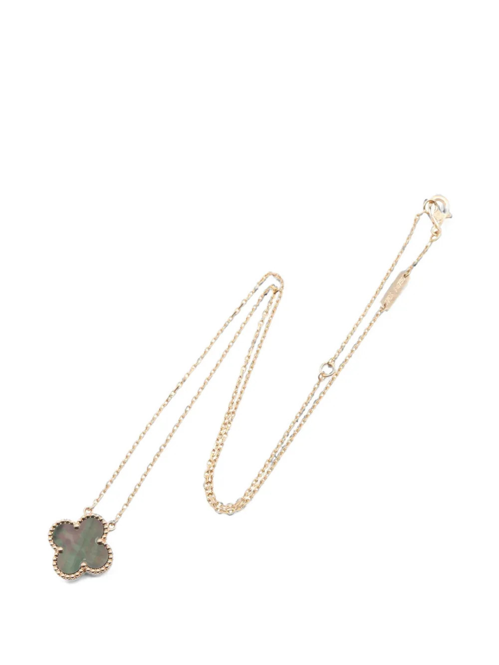 Van Cleef & Arpels Pre-Owned 2010s Vintage Alhambra four-leaf-clover-pendant necklace - Pink | Farfetch Global