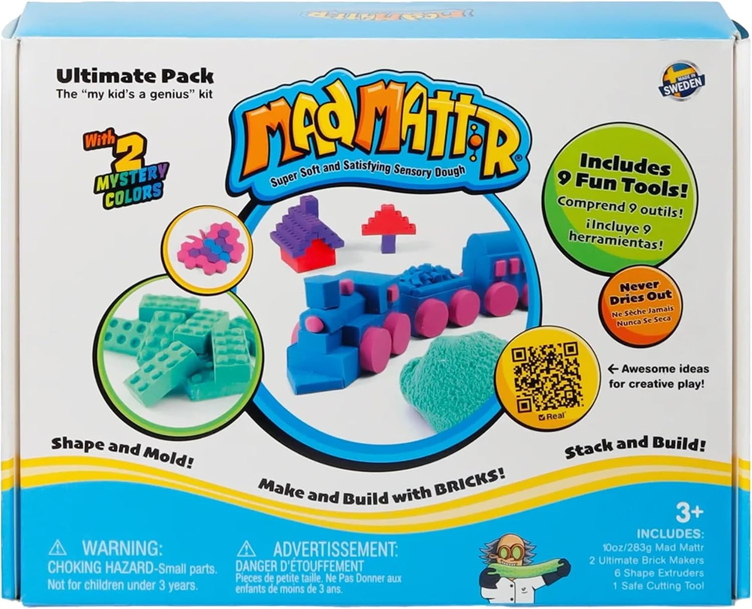 Mad Mattr Ultimate Pack, Never-Dry Sensory Dough Kit, 10oz | Amazon (US)