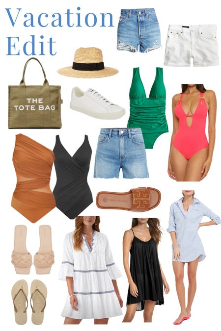 Vacation warm weather outfits for traveling to beach, resort or spring break trips. Swim suits from j crew and Nordstrom



Sundress beach vacay sandals swim coverup one piece 

#LTKSeasonal #LTKunder100 #LTKtravel