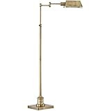 Jenson Modern Metal Adjustable Pharmacy Floor Lamp Swing Arm 54" Tall Aged Brass Metal Shade Stan... | Amazon (US)
