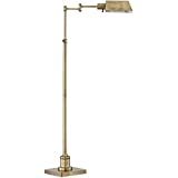 Jenson Modern Metal Adjustable Pharmacy Floor Lamp Swing Arm 54" Tall Aged Brass Metal Shade Stan... | Amazon (US)