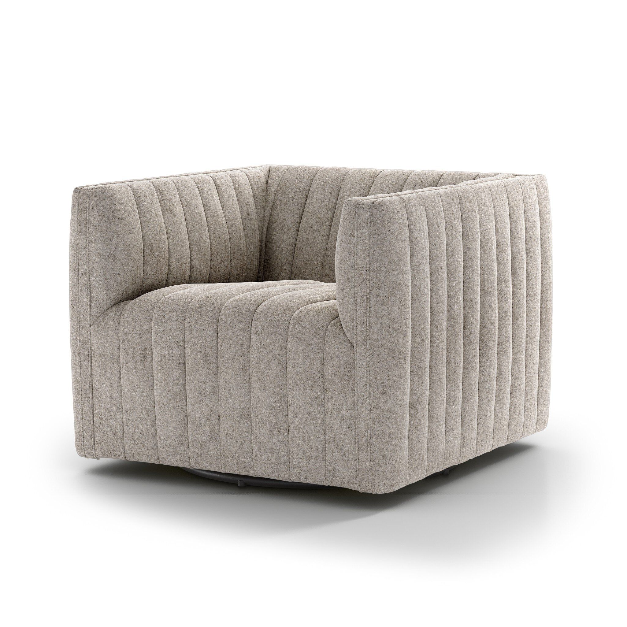Augustine Swivel Chair - Orly Natural | ready to ship! | Eco Chic Home