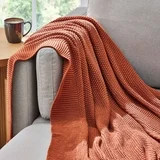 Better Homes & Gardens Copper Cotton-Blend Chunky Knit Throw, 50" x 60", 2.3 lb, All Ages | Walmart (US)