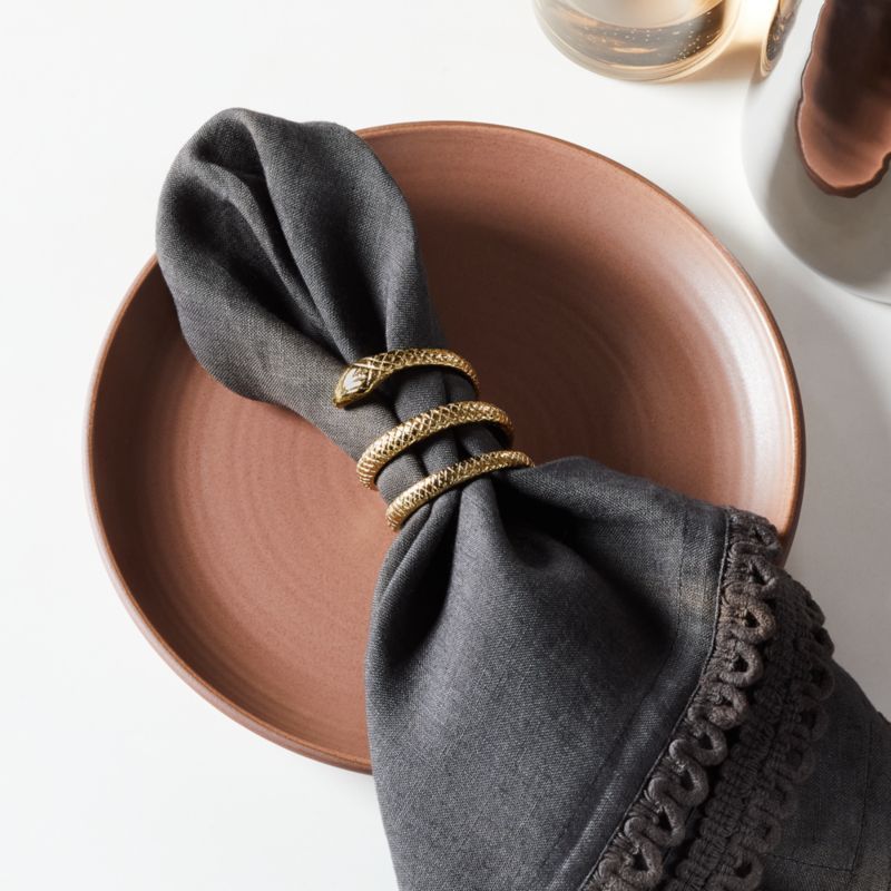 Slink Gold Napkin Ring | CB2 | CB2