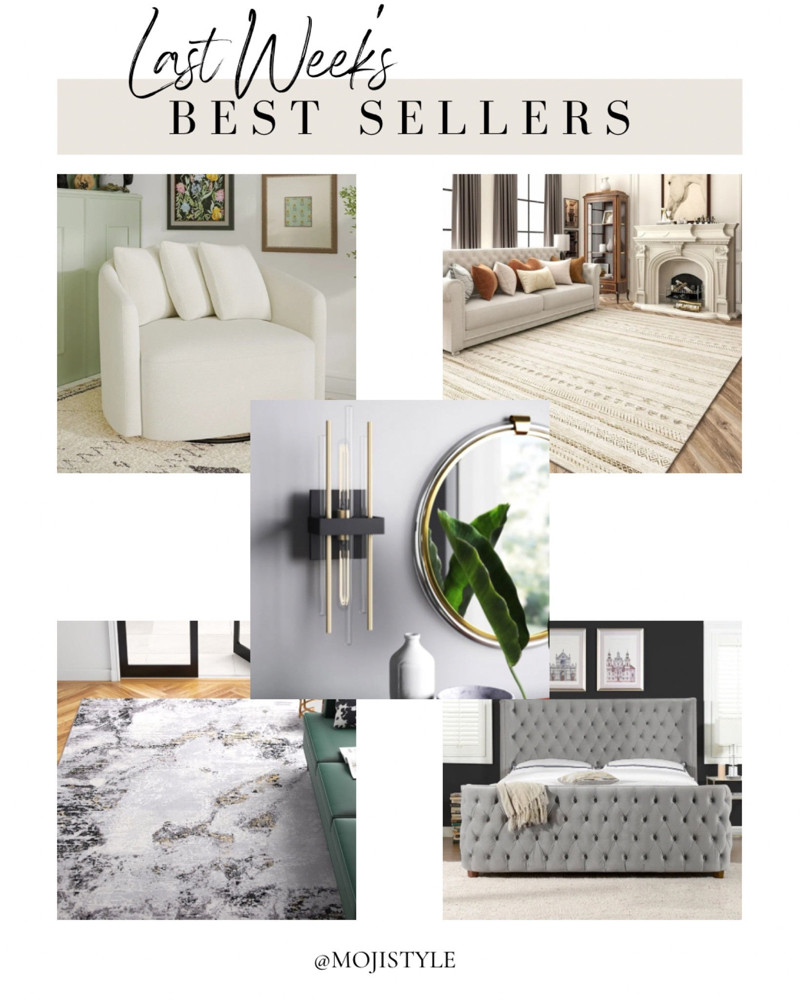 Here are last week’s best sellers! From my favorite furniture, area rugs and lighting faves! Many on sale now, linked everything here ⬇️

#LTKSaleAlert #LTKHome #LTKxWayfair