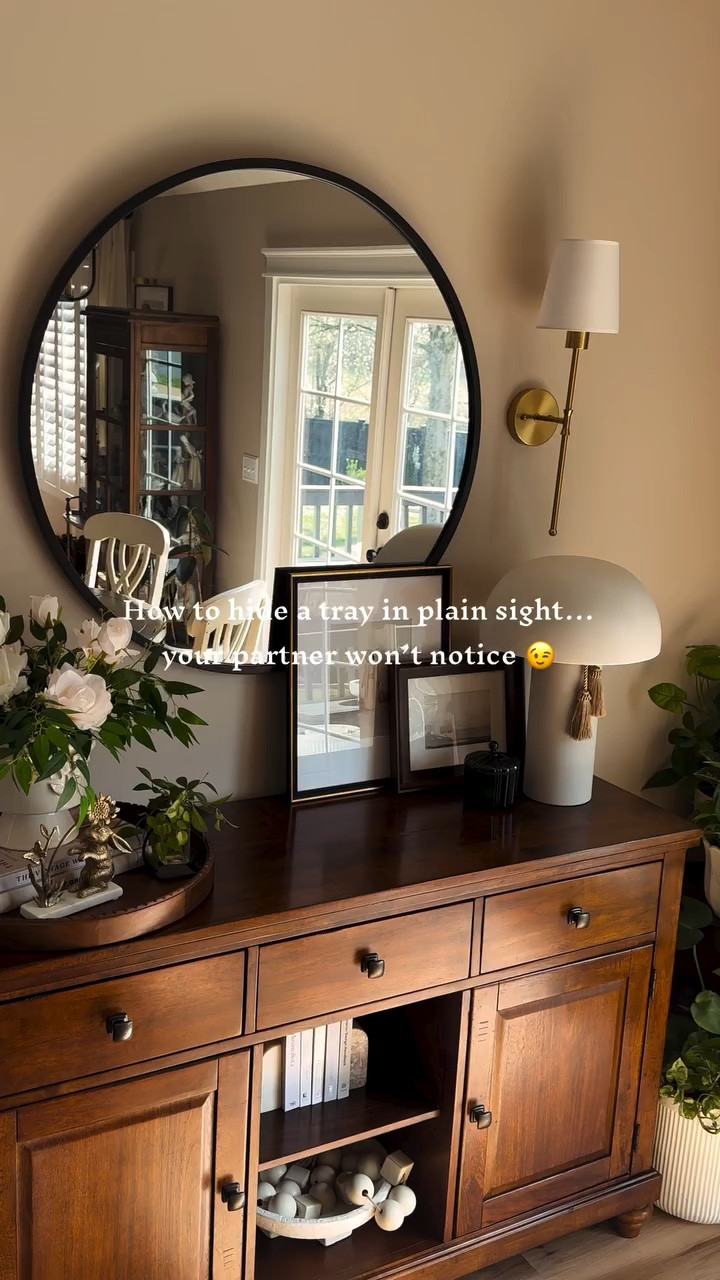 How to hide a tray in plain sight…your partner won’t notice 😉

Step 1: Pick a tray you definitely don’t need.
Step 2: Match the tray to your furniture.
Step 3: Add coffee books, plants & cute accessories for disguise.
Step 4: Step back…admire your masterpiece.

Save this…for when you spot a tray you have to have. 😉

#cozyathome #cozyvibes #homedecor #howto #cozyhome

#LTKHome