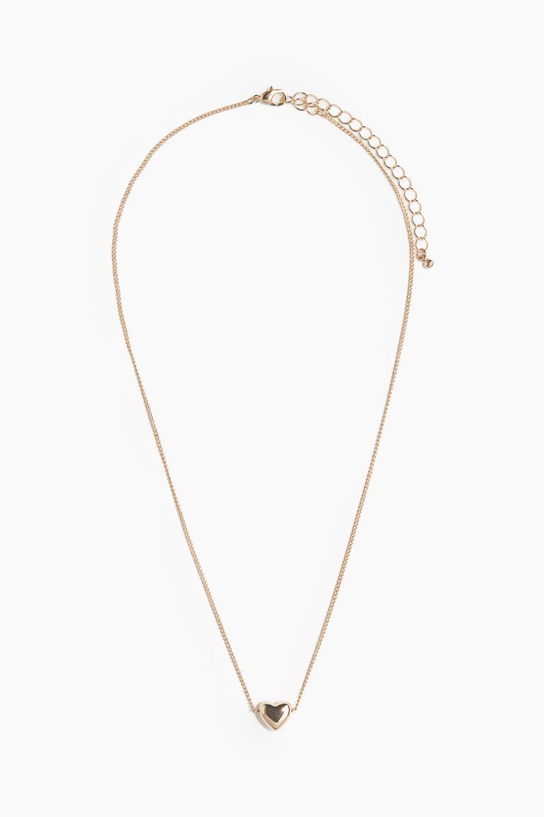 Heart-bead Necklace - Gold-colored - Ladies | H&M US | H&M (US + CA)