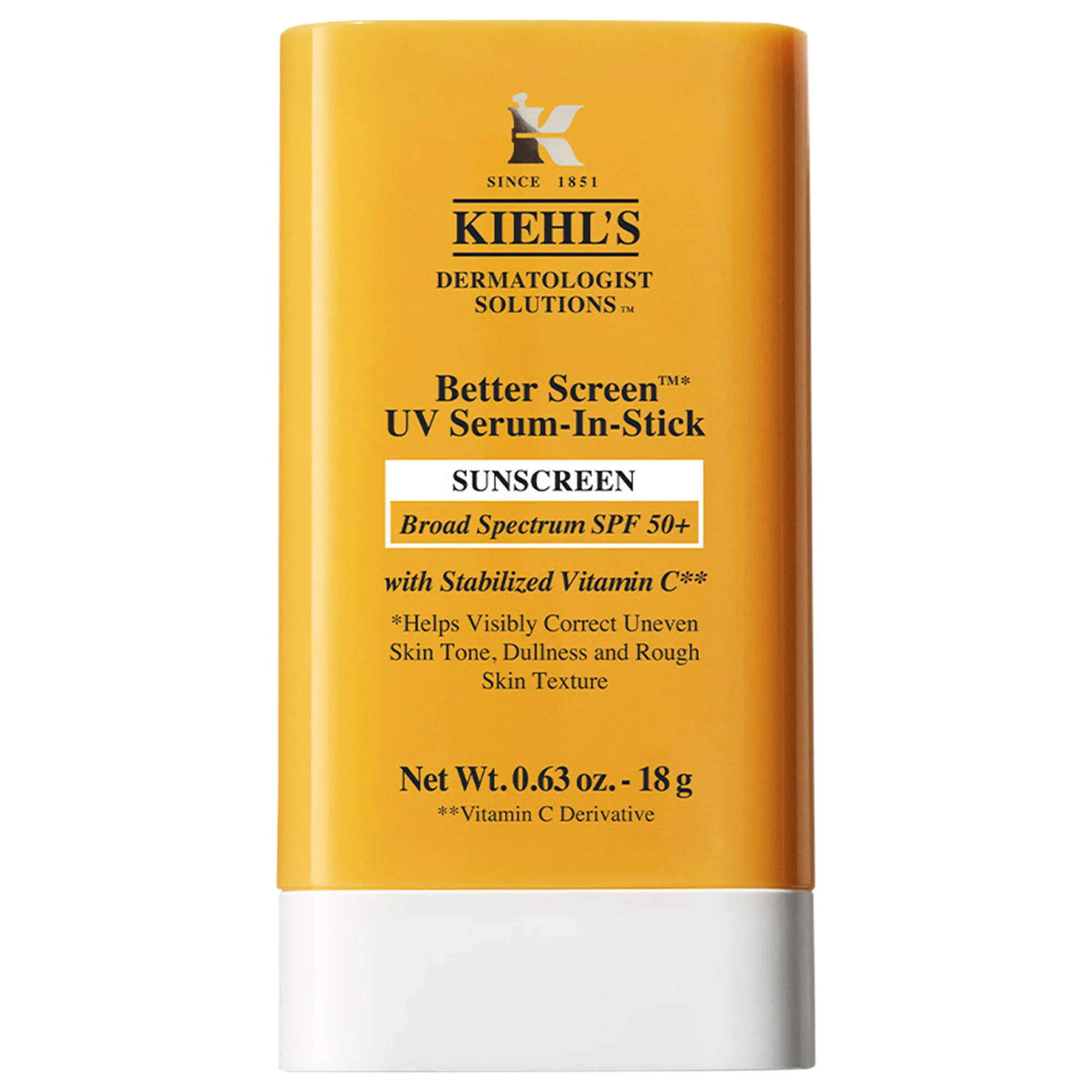 Kiehl's Since 1851 Better Screen UV Serum-In-Stick Sunscreen SPF 50+ 0.63 oz/18 g | Sephora (US)