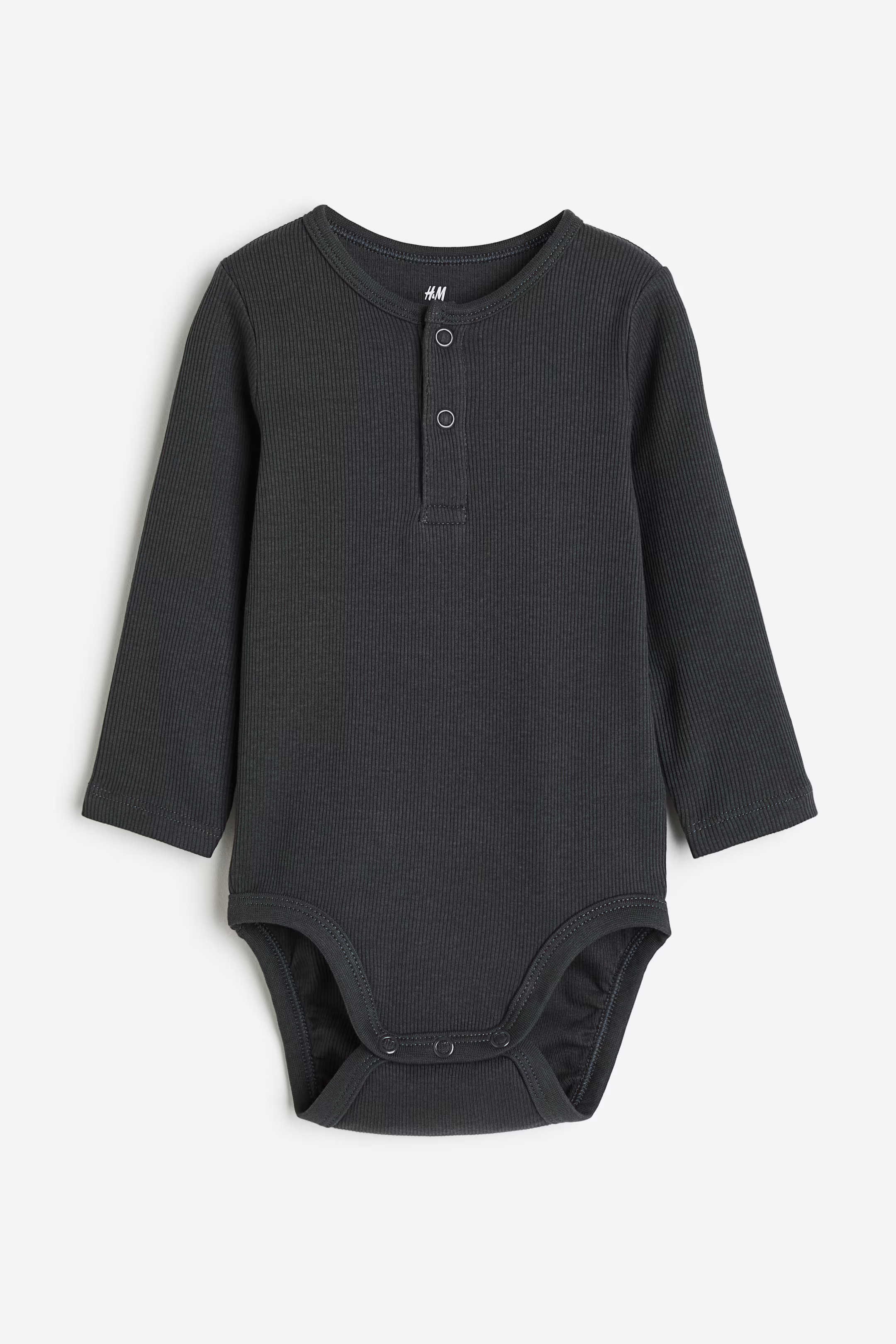 Long-sleeved Henley Bodysuit | H&M (US + CA)