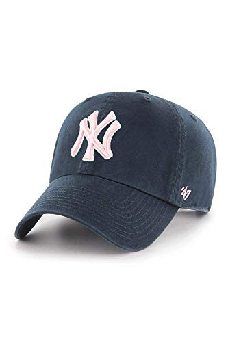 47 MLB New York Yankees Womens Brand Clean Up Cap (Navy Pink, One Size) | Amazon (US)