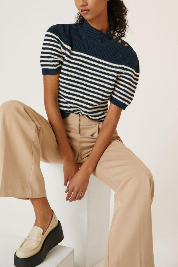 Buttoned Turtleneck Sweater | Nuuly