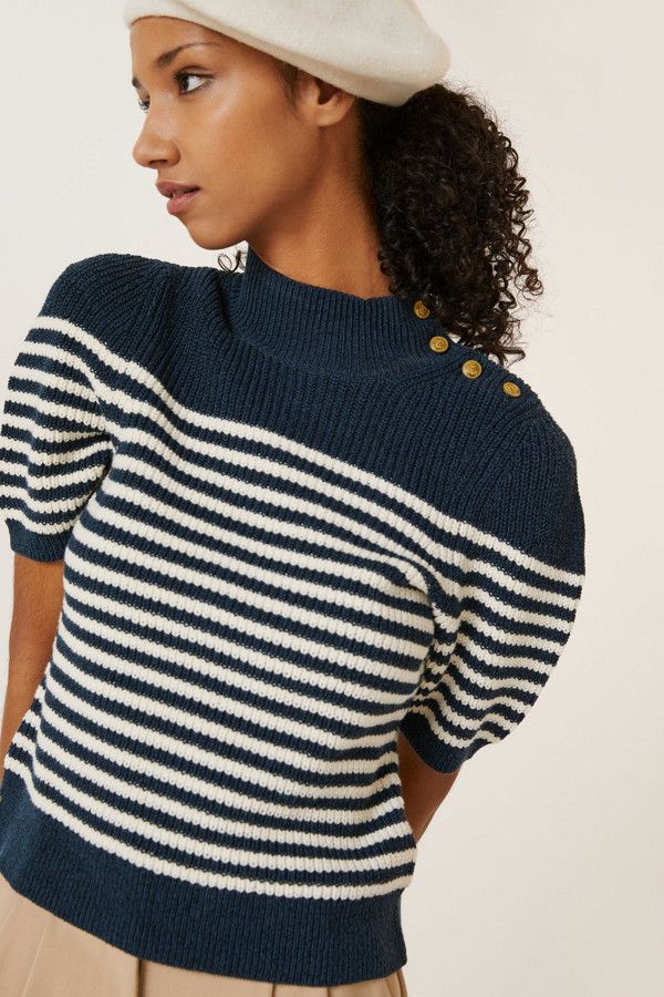 Buttoned Turtleneck Sweater | Nuuly