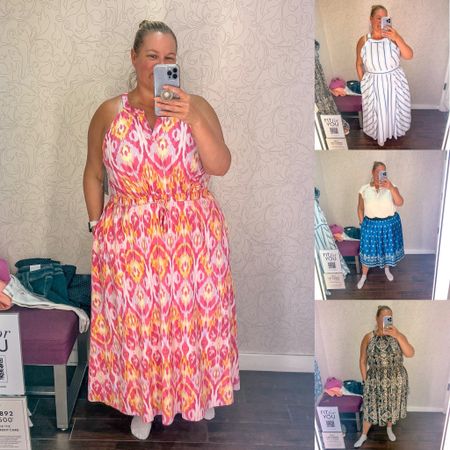 Plus size spring dresses / summer dresses

These dresses may just make me a dress girlie / so easy to style - no coordination needed - just put it on and you’re ready! 

The orange and pink dress was a beautiful pattern and the material has a waffle like texture..almost like seersucker.  Lightweight material and has pockets!

The blue and white striped dress was also a gorgeous print and lovely material. Vacation dress perfection! 

The satin skirt is a perfect length for spring and summer and a gorgeous blue print. I styled with a creamy white blouse. 

The last dress is such a stretchy and comfortable material with a smocked waistband very light weight material. This is perfect for the summer and such a cute print. 


These would be perfect for a beach vacation, vacation dress, graduation, summer event, wedding guest dress or even the office! 

#LTKOver40 #LTKSeasonal #LTKPlusSize