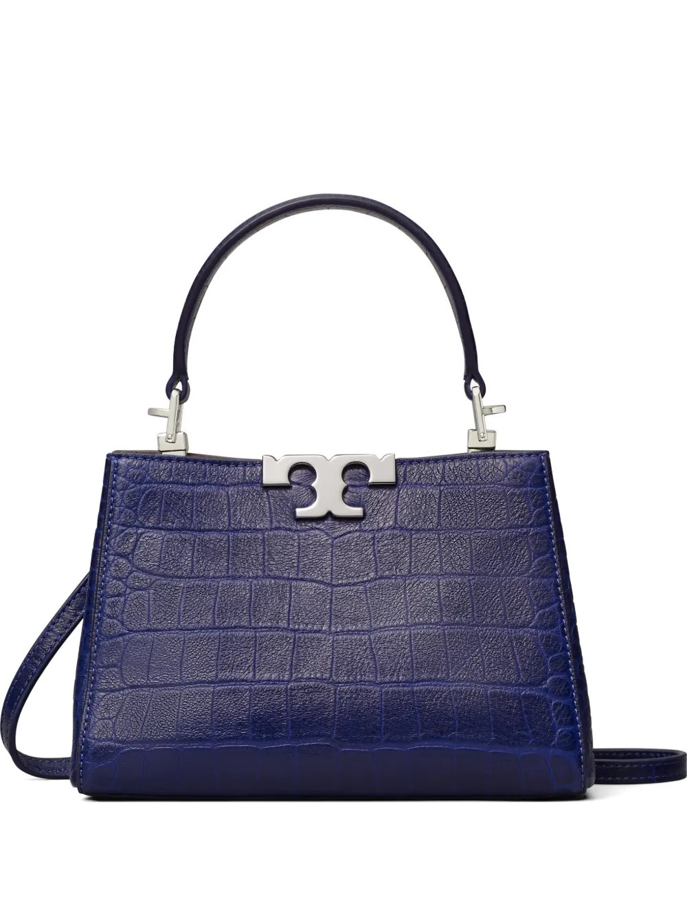 Tory Burch Eleanor embossed soft mini satchel - Blue | Farfetch Global