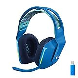 Logitech G733 Lightspeed Wireless Gaming Headset, Suspension Headband, Lightsync RGB, Blue VO!CE Mic, PRO-G Audio – Blue, Gaming Headset Wireless, PC, PS5, PS4, Switch Compatible | Amazon (US)