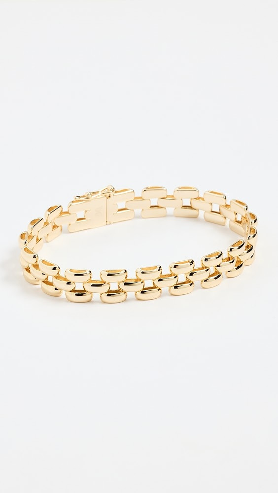 By Adina Eden Solid Watch Link Style Bracelet | Shopbop | Shopbop