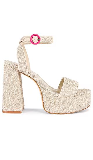 Dolly Sandal in Raffia Natural | Revolve Clothing (Global)