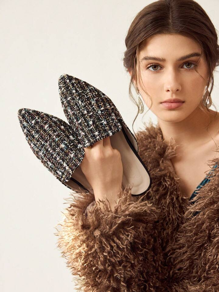 Tweed Mules | SHEIN