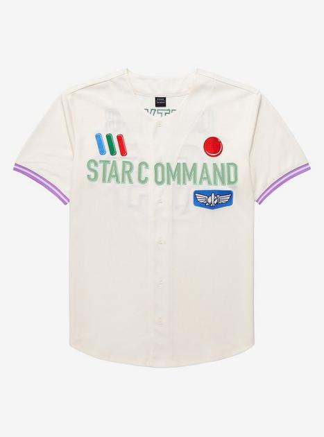 Our Universe Disney Pixar Toy Story Buzz Lightyear Star Command Baseball Jersey - BoxLunch Exclus... | BoxLunch