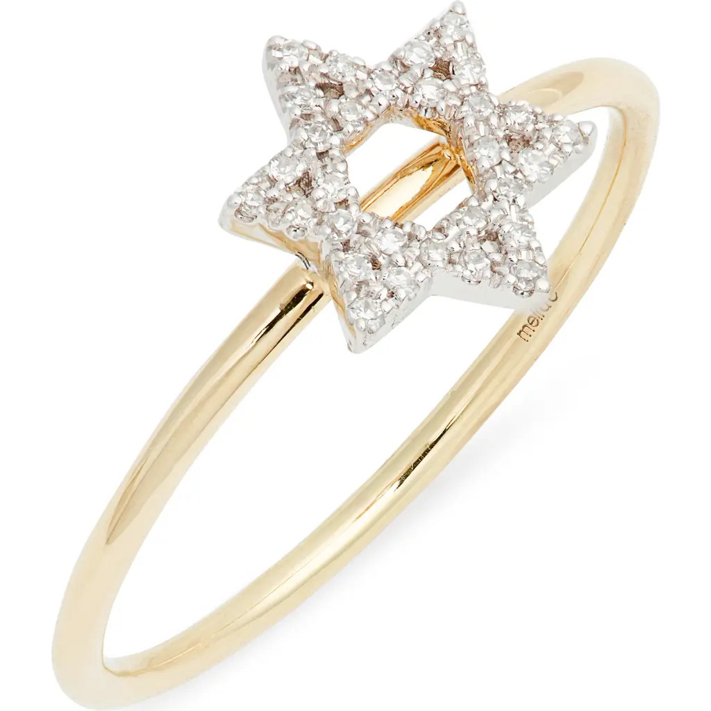Meira T Star of David Diamond Ring in Yellow at Nordstrom, Size 6.5 | Nordstrom
