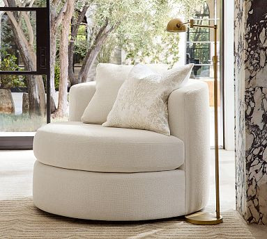 Balboa Swivel Chair | Pottery Barn (US)