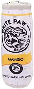 Bamla Fun Novelty Unique Designer Alcohol Squeaker Plush Dog Toy (White Paw Mango) | Amazon (US)