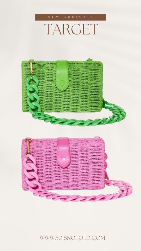 Target New Arrivals for Spring and Summer | Chain Handbag | Woven Handbag | Fun Colors for Spring | Graduation Outfit | Easter 

#LTKFind #LTKitbag #LTKSeasonal