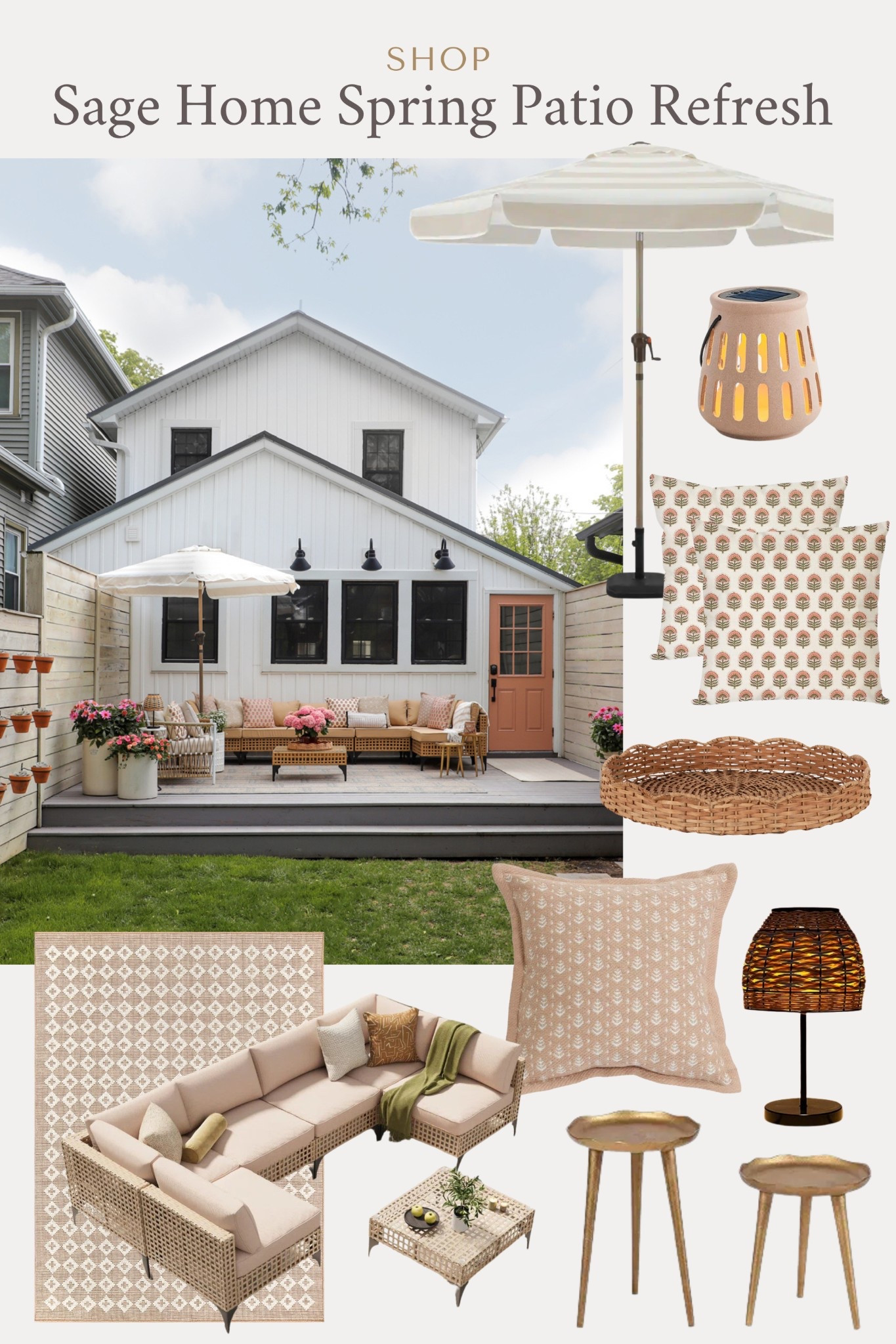  Got the back patio at the Sage Home ready for Summer! New outdoor sectional pieces can be changed up to fit your space, and I love the look of it for under $800. Lot of fun decors and pillows to bring it all together! 

 

#LTKSeasonal #LTKSummerEdit