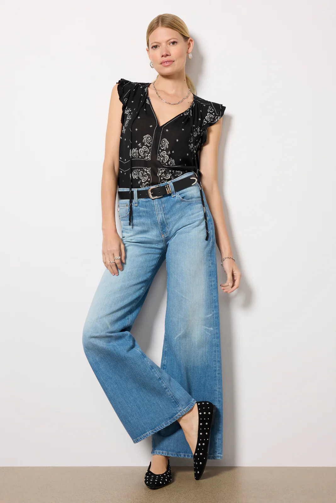 Saige Wide Leg Jean 31` | Evereve