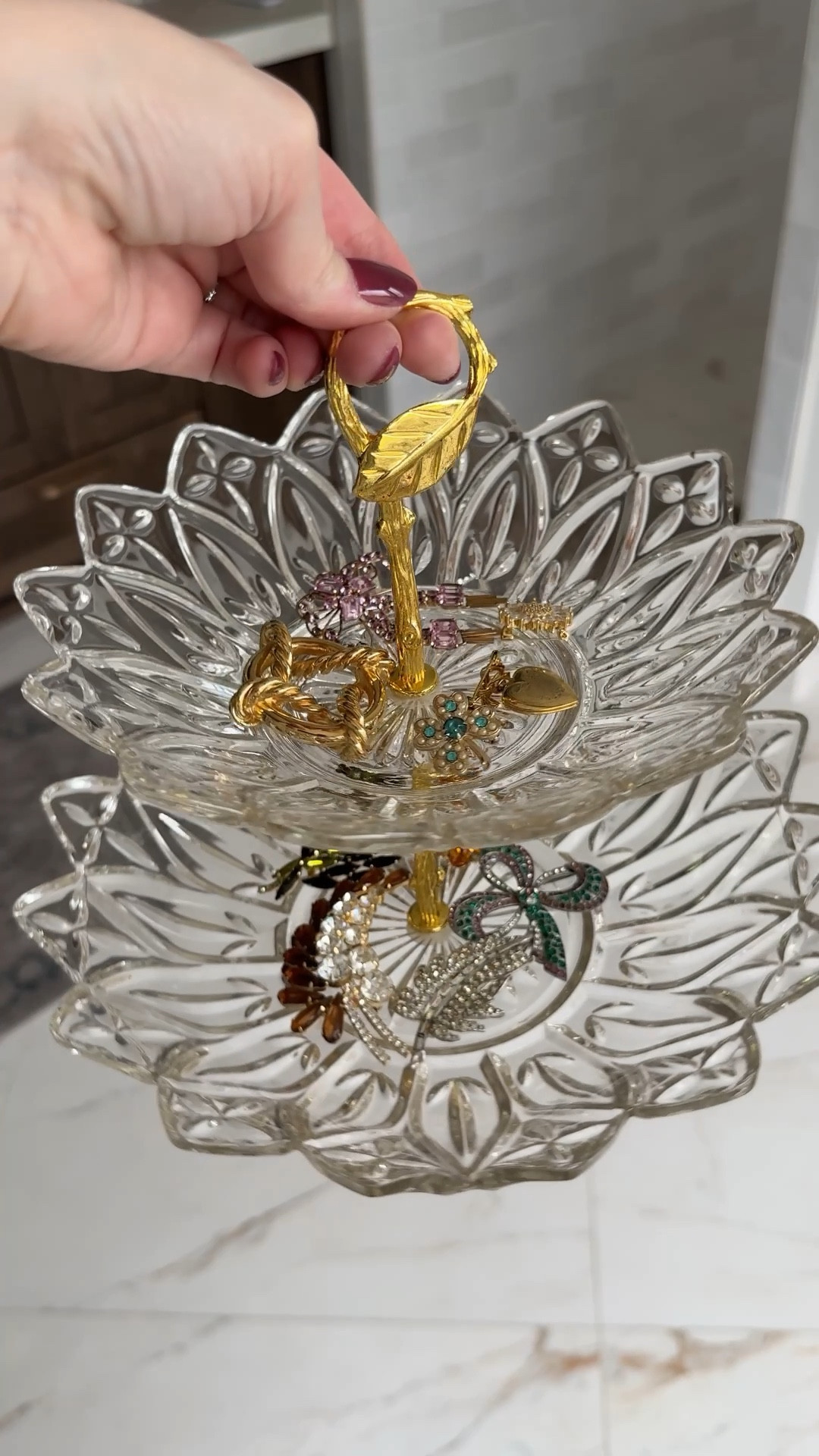 I turned these Federal Glass petal plates into a stunning display of my vintage brooch collection! This has to be one of my favorite tiered trays I’ve ever made, and it could be used for so many other things too! 

Linking everything you need to make your own here ❤️

#LTKspringtrends #LTKHome #LTKstorytime