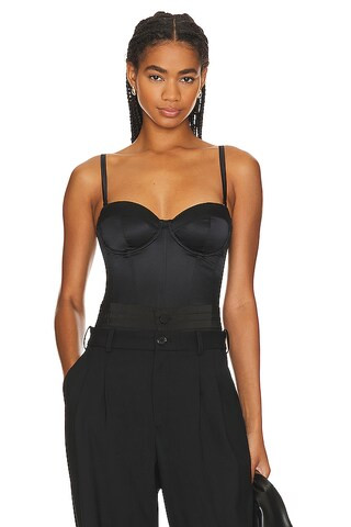 fleur du mal Hamptons Bustier in Black from Revolve.com | Revolve Clothing (Global)
