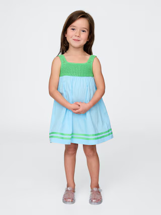 Baby & Toddler Crochet-Yoke Dress | Gap (US)